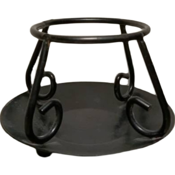 Buddha Stones, caldero de hierro fundido, altar de oración, soporte para quemar incienso, salvia, rituales de manchas, artículos de uso