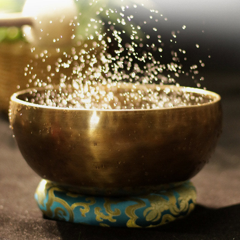 Cuenco de sonido tibetano hecho a mano para curación y meditación, juego de cuencos cantores de energía positiva