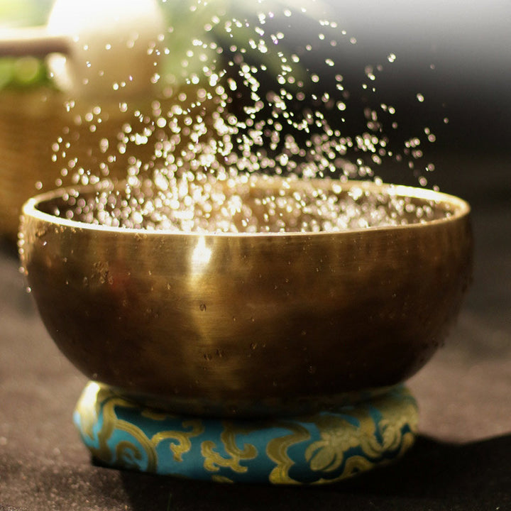 Cuenco de sonido tibetano hecho a mano para curación y meditación, juego de cuencos cantores de energía positiva