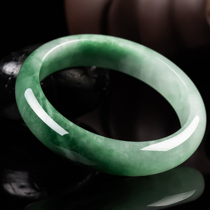 Brazalete de bendición de la fortuna de jade natural con Buddha Stones - image 6