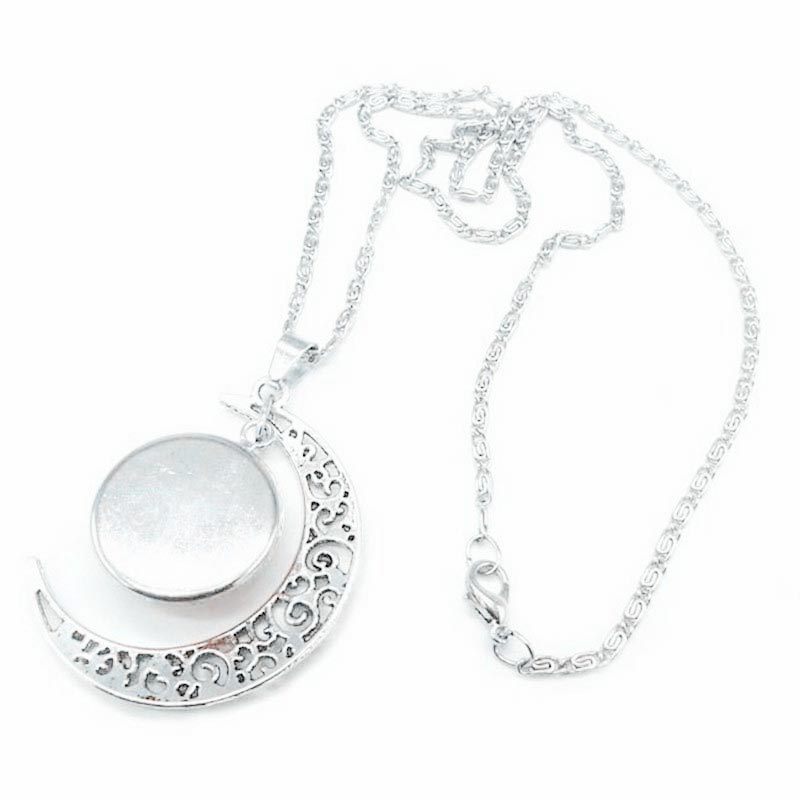 Colgante de cadena con collar de protección de la luna de las 12 constelaciones del zodíaco con Buddha Stones