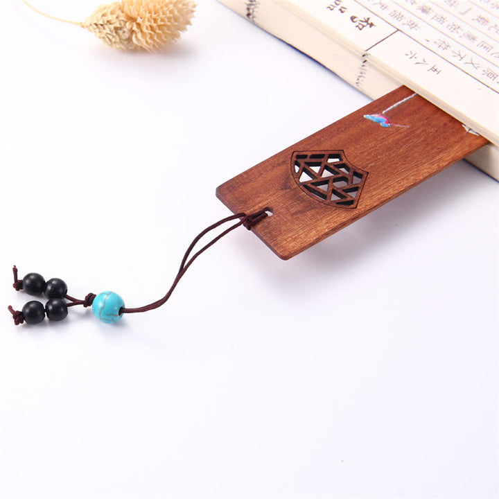 Buddha Stones, 4 Uds., cuatro estaciones, ciruela, orquídea, bambú, crisantemo, ópera de Pekín, marcapáginas de madera con caja de regalo