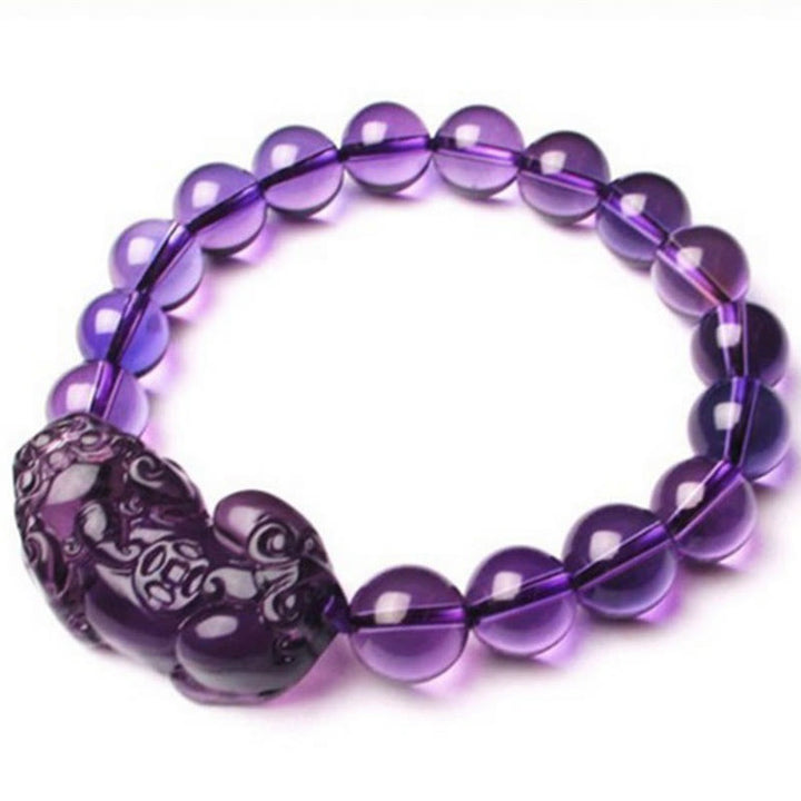 Pulsera de riqueza de fortuna con amatista Feng Shui de Buddha Stones - image 9