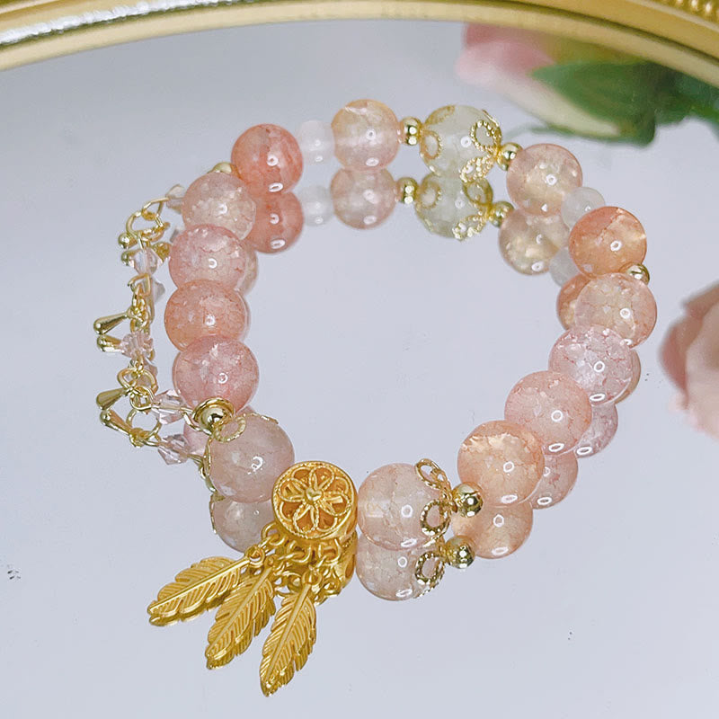 Pulsera con dijes de protección de atrapasueños con Buddha Stones