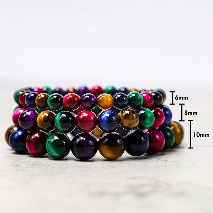 Pulsera Resolve Courage con Ojo de Tigre y Buddha Stones