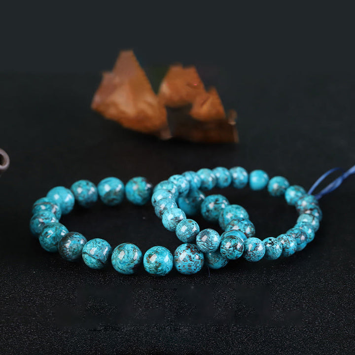 Pulsera de valor de fuerza de piedra fénix natural de Buddha Stones