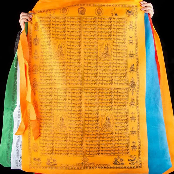 Bandera tibetana de oración al aire libre, 5 colores, caballo de viento, felicidad, auspicioso