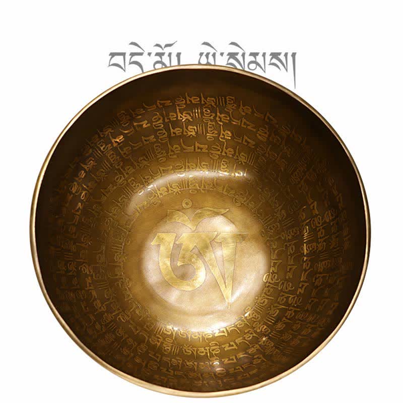 Cuenco tibetano Sutra hecho a mano para curación y meditación, juego de cuencos con sonido de energía positiva - image 7