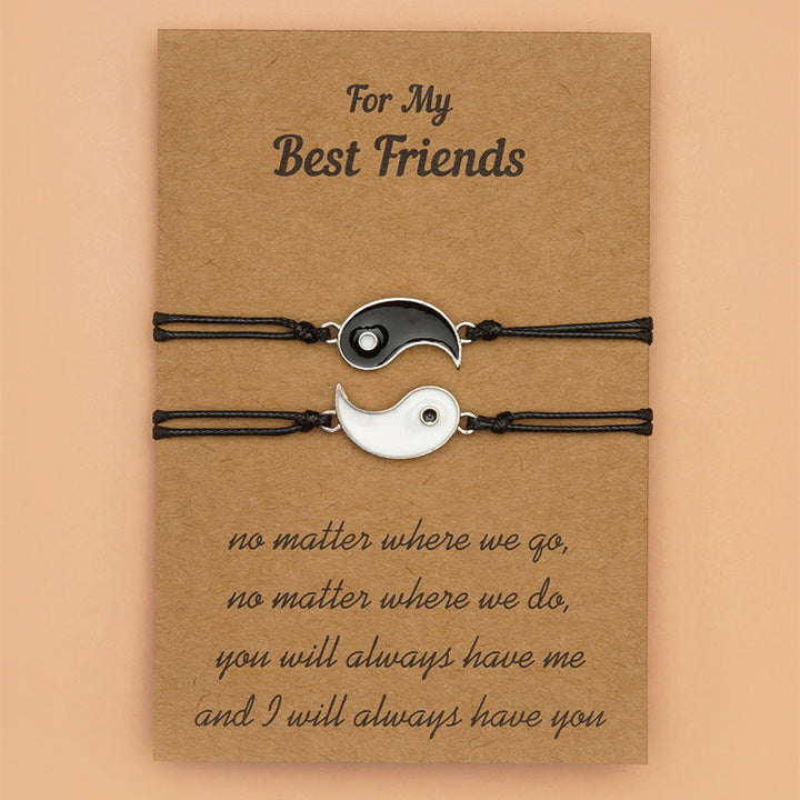 Pulsera de pareja de hematita Yin Yang, 2 piezas, Buddha Stones - Yin Yang (NUEVA EDICIÓN CON TARJETA) - image 10