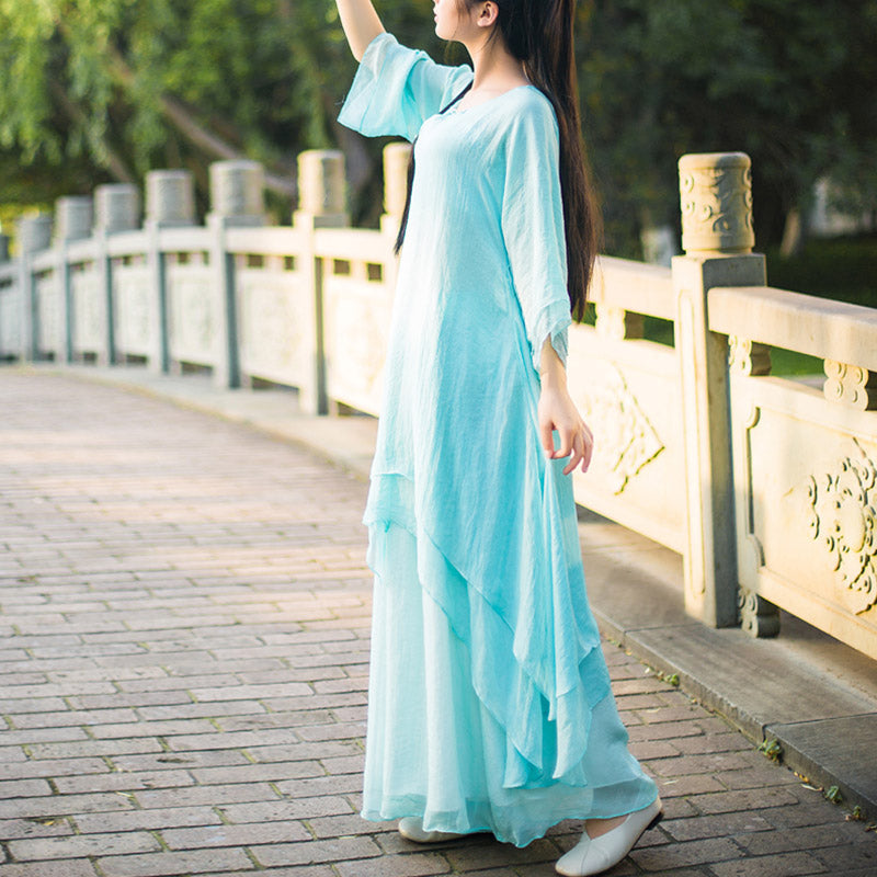 Juego de 3 piezas de ropa de gasa para yoga, Buddha Stones , uniforme, meditación, práctica Zen, para mujer - image 3