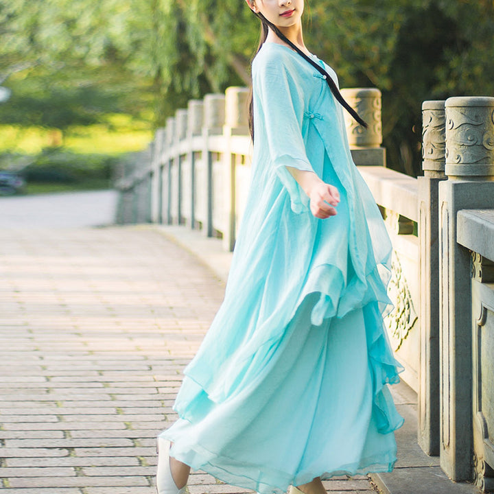 Juego de 3 piezas de ropa de gasa para yoga, Buddha Stones , uniforme, meditación, práctica Zen, para mujer - image 12