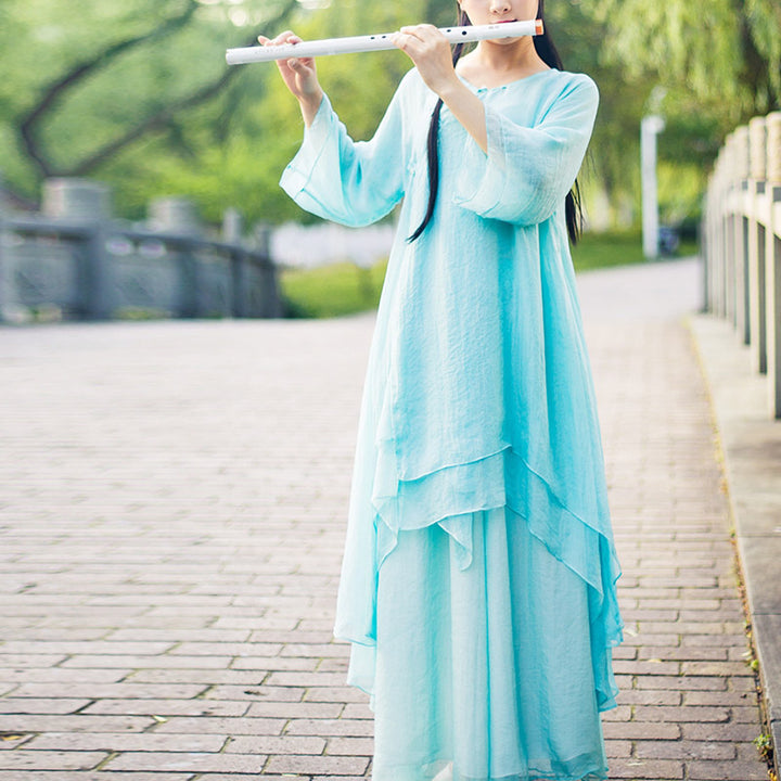 Juego de 3 piezas de ropa de gasa para yoga, Buddha Stones , uniforme, meditación, práctica Zen, para mujer - image 5