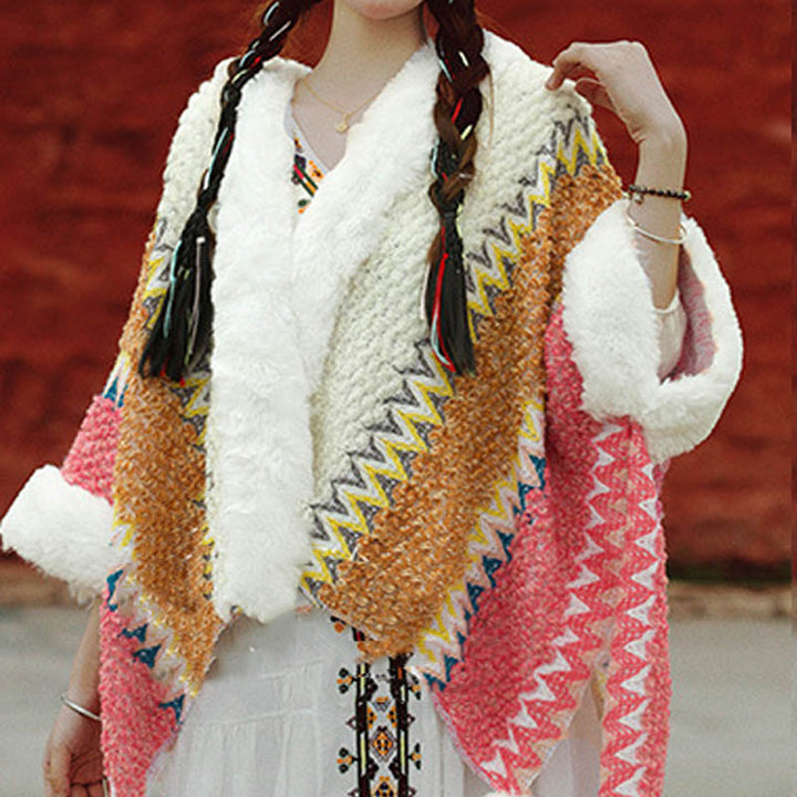 Mantón de rayas multicolor tibetano con Buddha Stones , bufanda de viaje acogedora para invierno - image 16