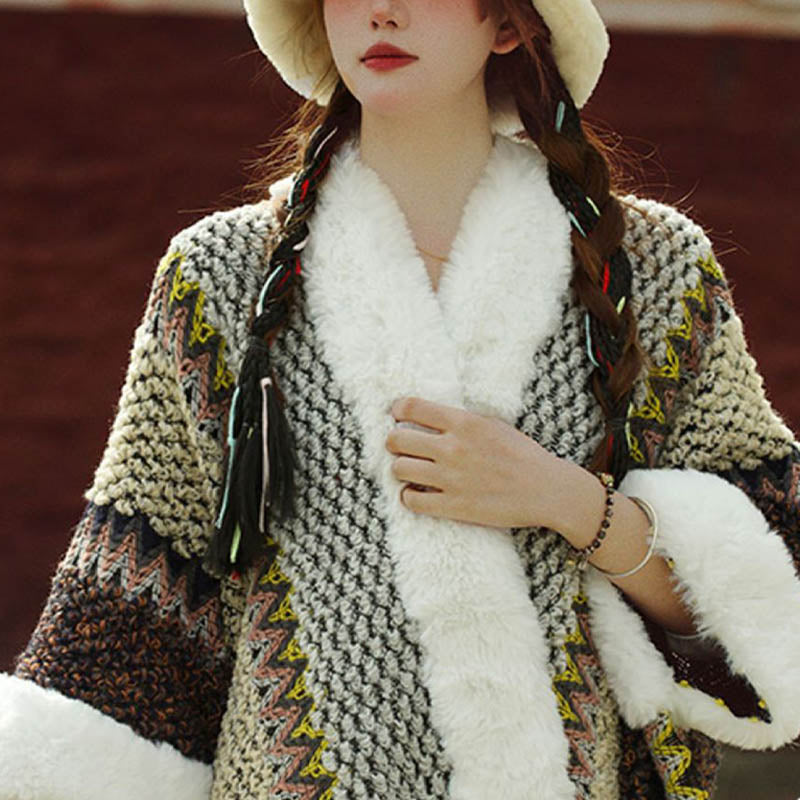 Mantón de rayas multicolor tibetano con Buddha Stones , bufanda de viaje acogedora para invierno - image 3