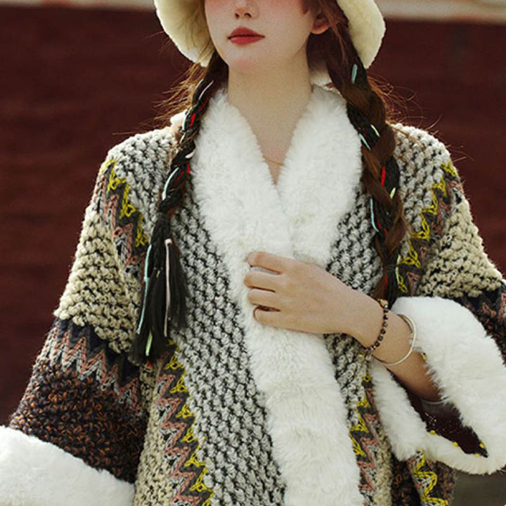 Mantón de rayas multicolor tibetano con Buddha Stones , bufanda de viaje acogedora para invierno - image 3