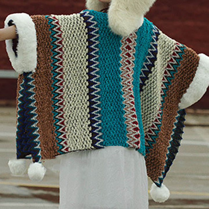 Mantón de rayas multicolor tibetano con Buddha Stones , bufanda de viaje acogedora para invierno - image 52