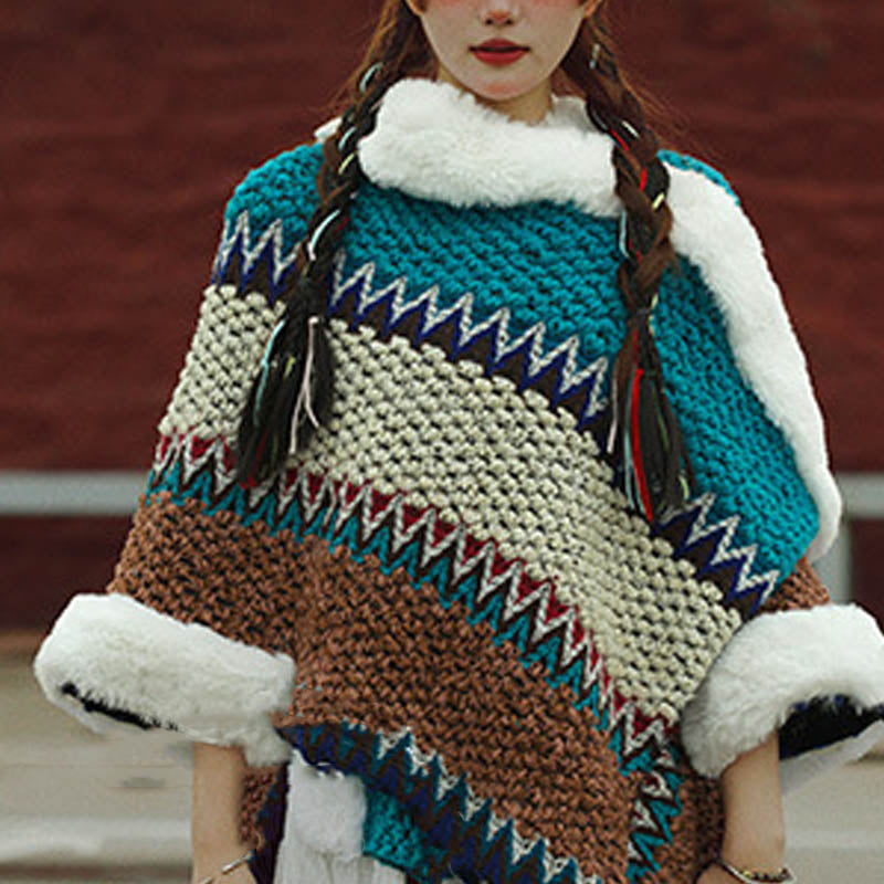 Mantón de rayas multicolor tibetano con Buddha Stones , bufanda de viaje acogedora para invierno - image 51