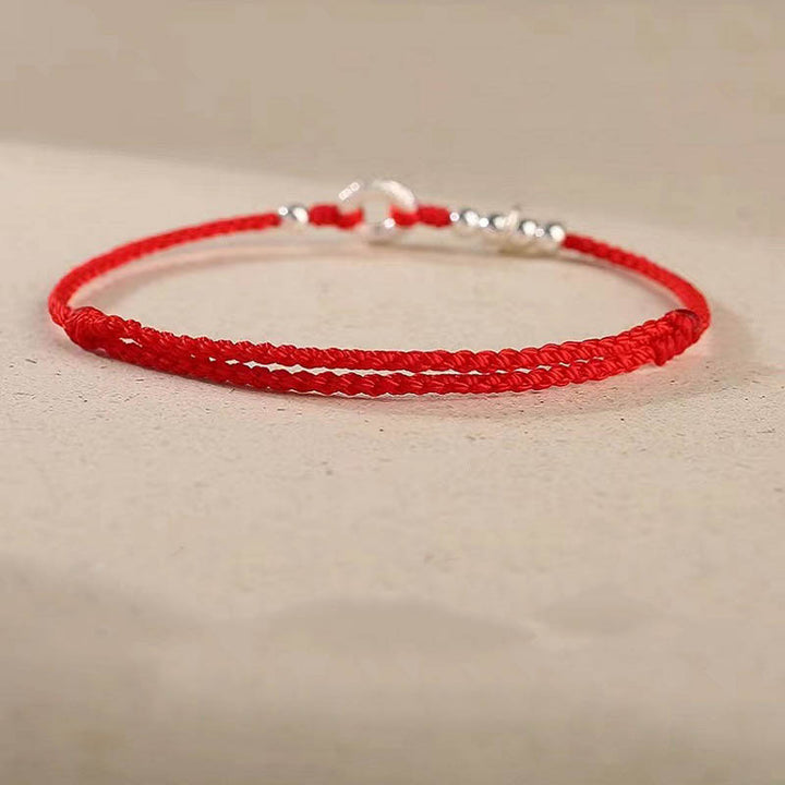 Tobillera con pulsera de sonido y seguridad con hebilla de paz y nubes propicias de Plata de Ley 925 con Buddha Stones - image 13