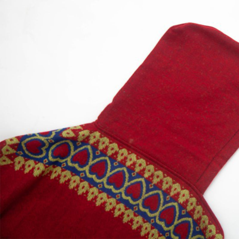 Mantón tibetano de Buddha Stones , capa con capucha y borla de corazón de amor rojo, bufanda de viaje acogedora para invierno - image 22