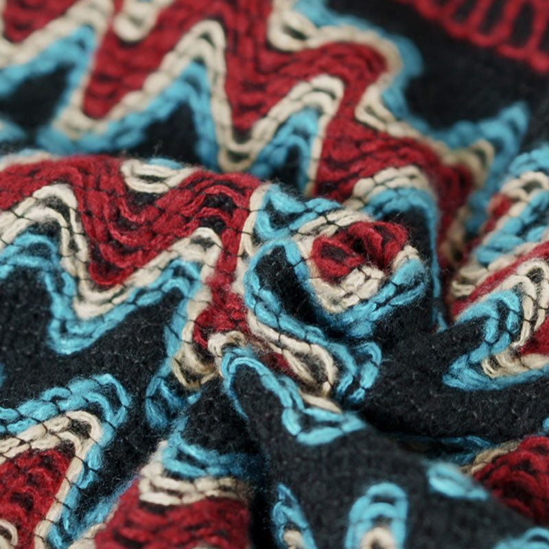 Buddha Stones, jersey de punto a rayas con borlas, bufanda de viaje acogedora para invierno - image 9