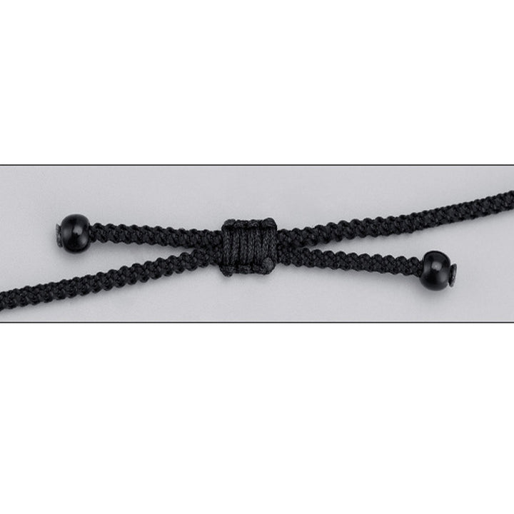 Collar con colgante de cuerda de protección con diseño de cuentas Dzi de nueve ojos de plata de ley 999 con Buddha Stones - image 18