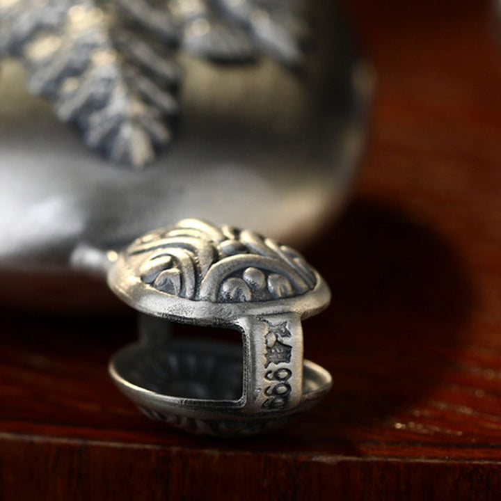 Collar con colgante de plata de ley 999 con Buddha Stones del zodíaco chino, corazón de Buda natal, Sutra grabado - image 8