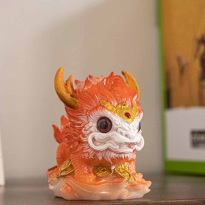Buddha Stones que cambian de Color, pequeña figura decorativa para el hogar, té de resina Kirin, mascota - image 3