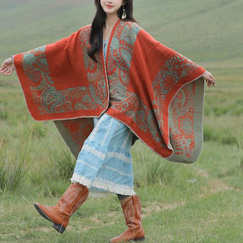 Mantón tibetano de piedras de Buddha Stones , patrón Simple, bufanda de viaje acogedora para invierno - image 3