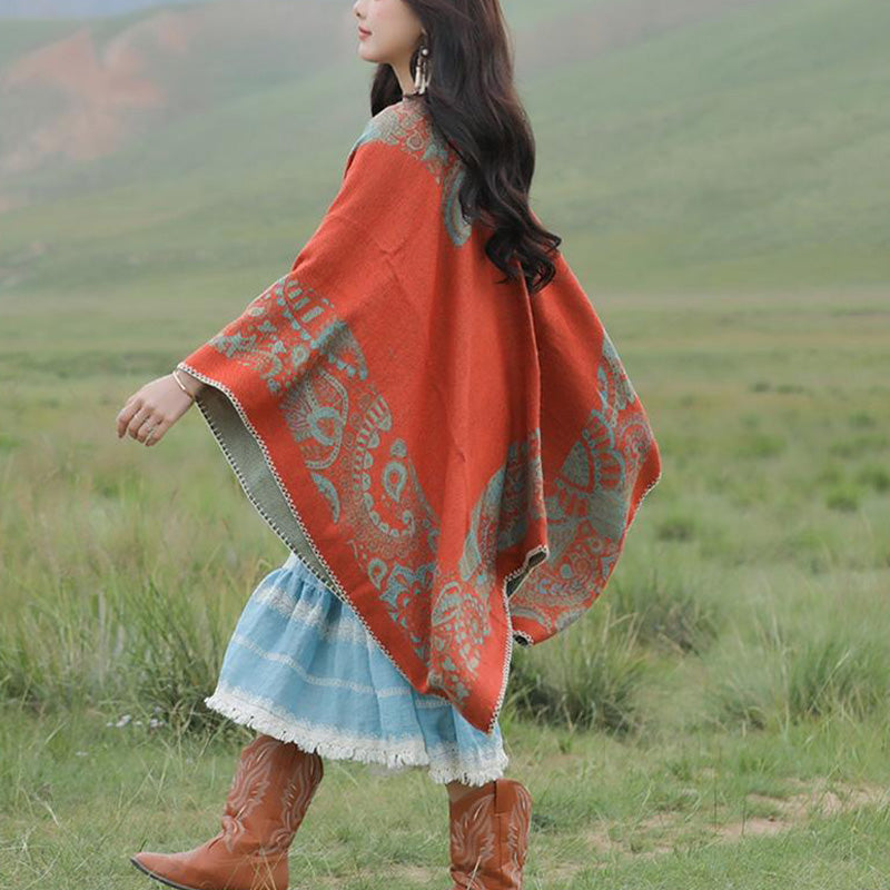 Mantón tibetano de piedras de Buddha Stones , patrón Simple, bufanda de viaje acogedora para invierno - image 14