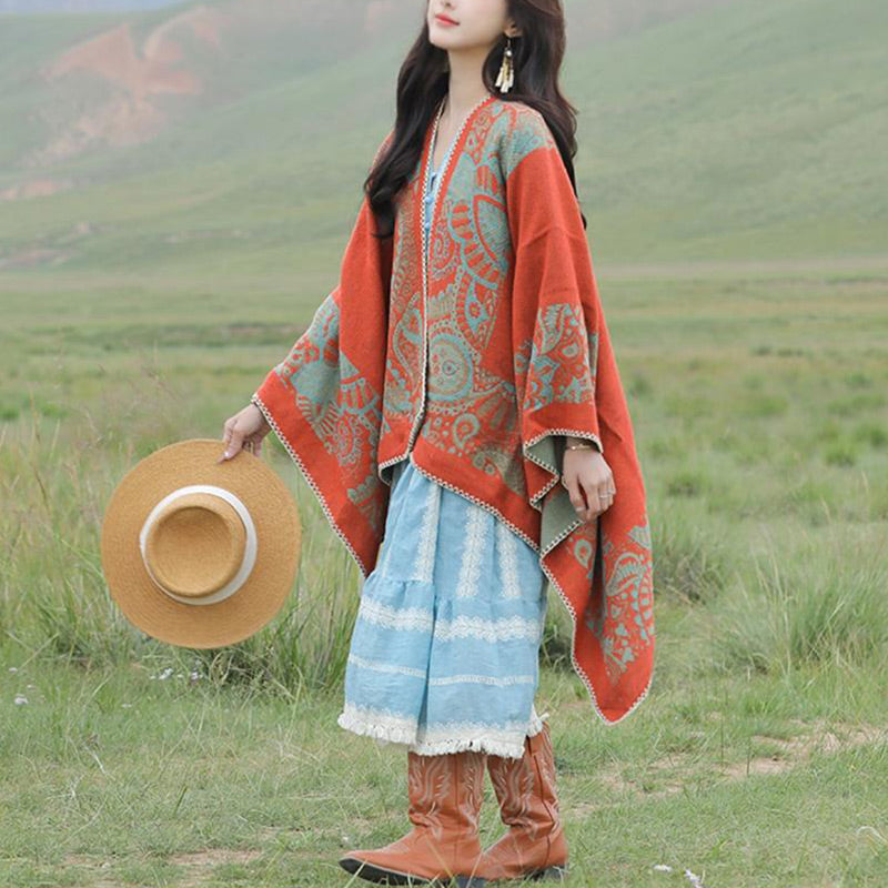 Mantón tibetano de piedras de Buddha Stones , patrón Simple, bufanda de viaje acogedora para invierno - image 11