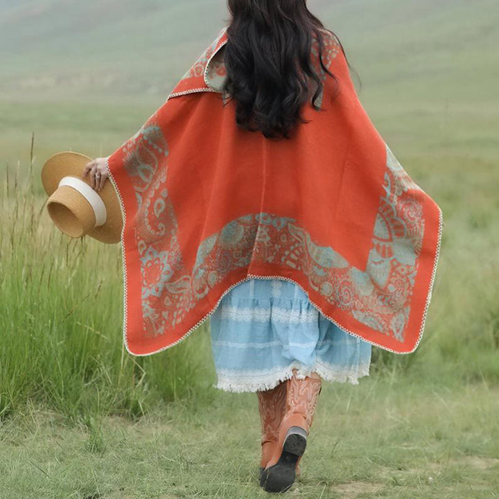 Mantón tibetano de piedras de Buddha Stones , patrón Simple, bufanda de viaje acogedora para invierno - image 16