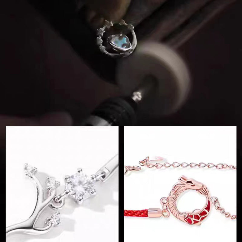 Pulsera de protección de la suerte de los peces Koi de cobre del Año del Dragón de plata de ley 925 con Buddha Stones