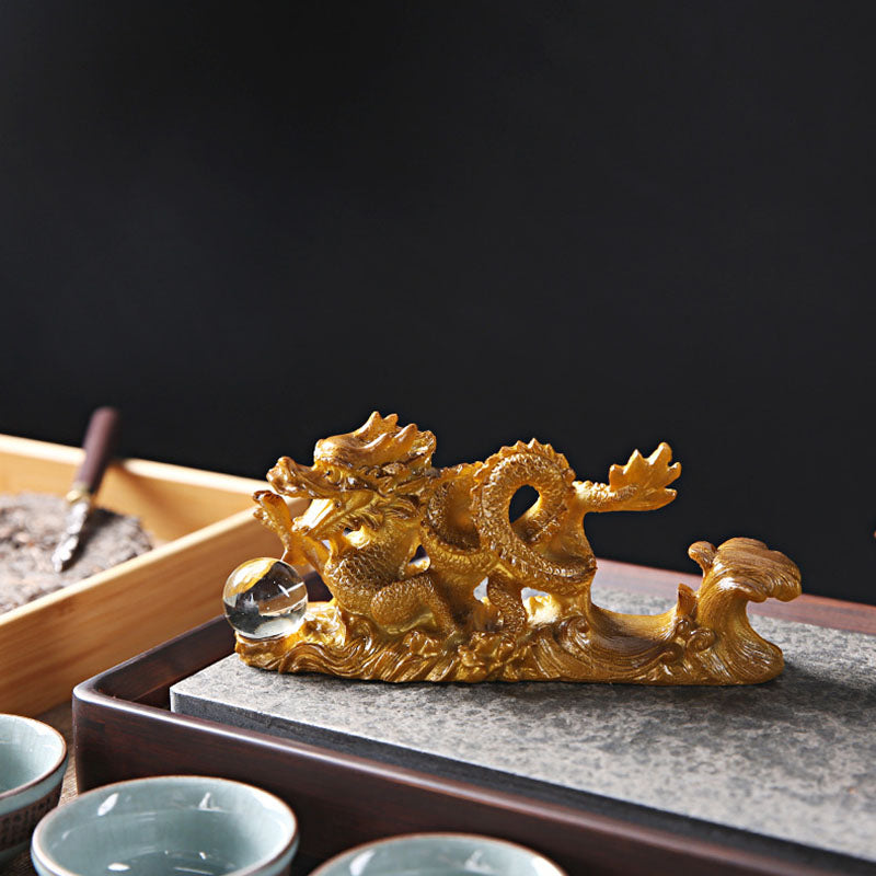 Buddha Stones, año del dragón, resina que cambia de Color, caballo, suerte, té, mascota, estatuilla decorativa para el hogar - image 12
