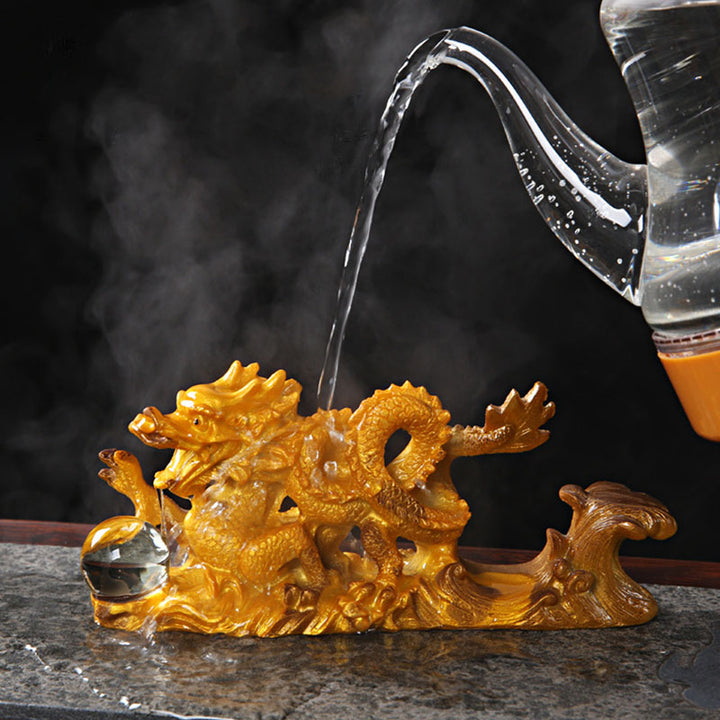 Buddha Stones, año del dragón, resina que cambia de Color, caballo, suerte, té, mascota, estatuilla decorativa para el hogar - image 6