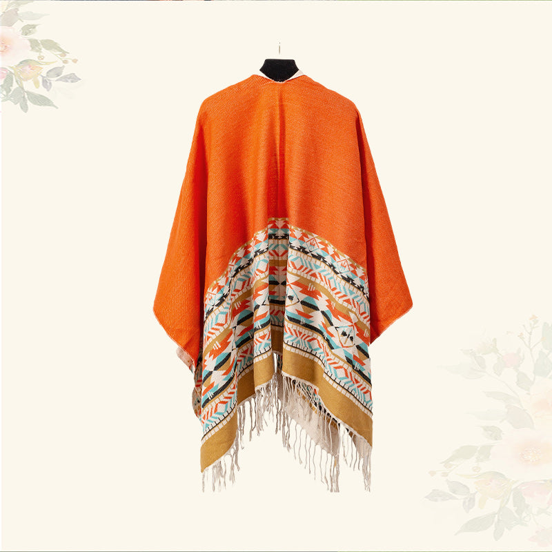 Mantón tibetano de Buddha Stones, geometría colorida, bufanda de viaje acogedora para invierno - image 41