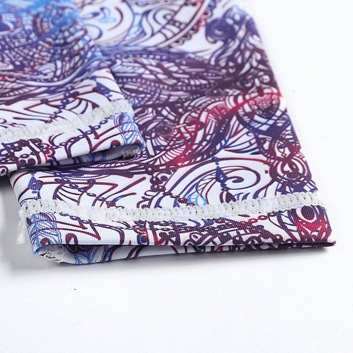Buddha Stones Flores Hojas Pájaros Pantalones Deportes Fitness Yoga Leggings Mujer Yoga Pantalones - image 14