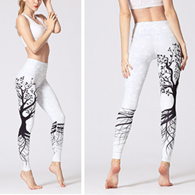 Buddha Stones Lines Weeds Sakura Flowers Black Tree Pantalones Deportes Fitness Yoga Leggings Pantalones de yoga para mujer - image 31