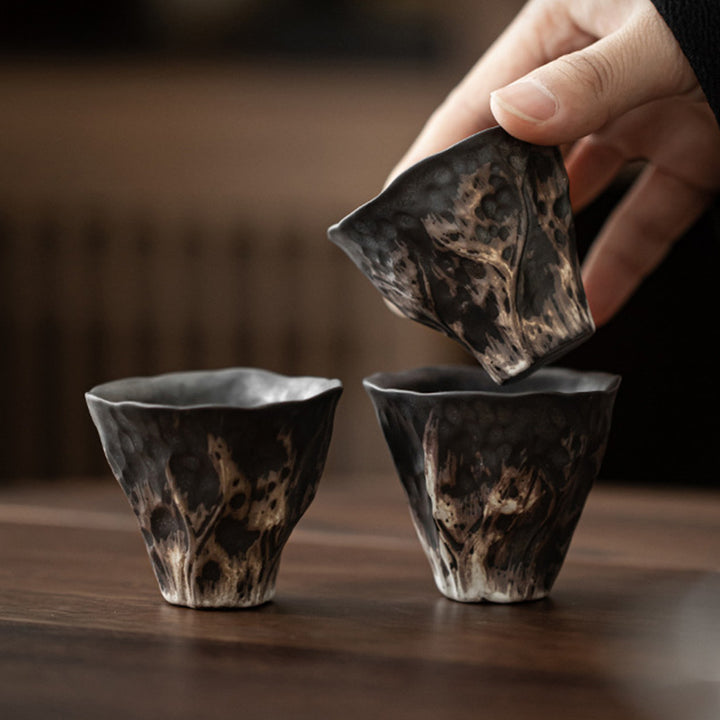 Taza de té de cerámica Zen con forma de flor de loto, Buddha Stones, taza de té de Kung Fu, 50ml - 6 cm x 5,1 cm x 50 ml - image 0