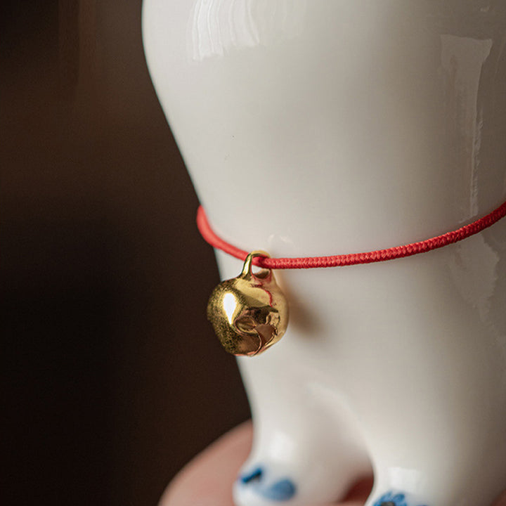 Mini gato blanco de la suerte, Buddha Stones , gatito, té, mascota, cerámica, decoración de escritorio para el hogar - image 9