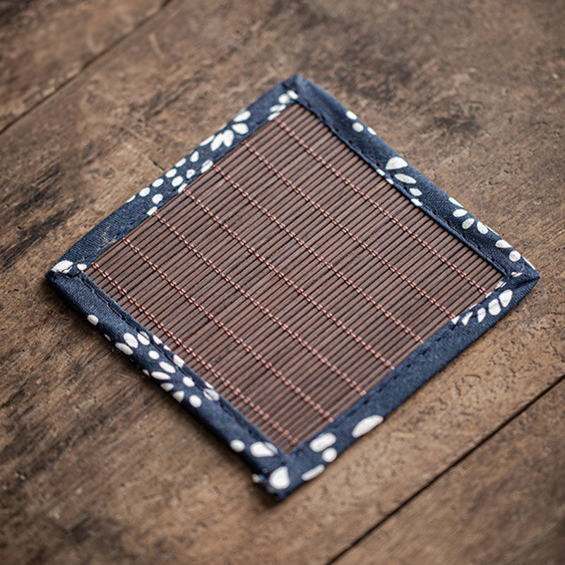 Mini gato de la suerte, Buddha Stones, gatito, té, mascota, cerámica, decoración de escritorio para el hogar con estera de Bambú - image 8