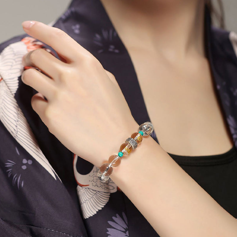 Buddha Stones de Plata de Ley 925, pulsera curativa de Jade Hetian de cristal blanco, Buda natal del zodíaco chino, grupos propicios - image 9