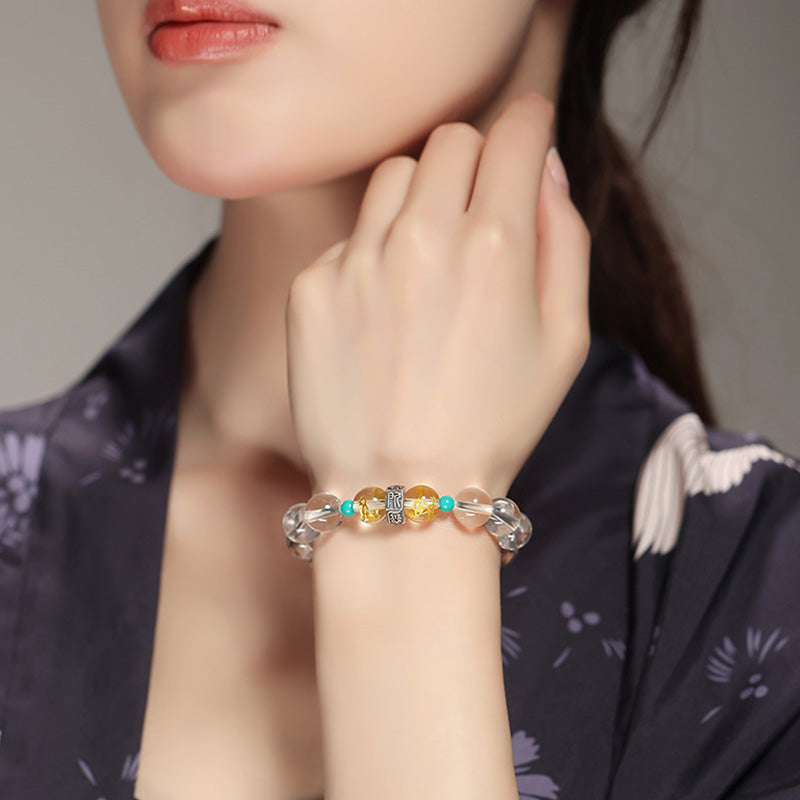 Buddha Stones de Plata de Ley 925, pulsera curativa de Jade Hetian de cristal blanco, Buda natal del zodíaco chino, grupos propicios - image 10