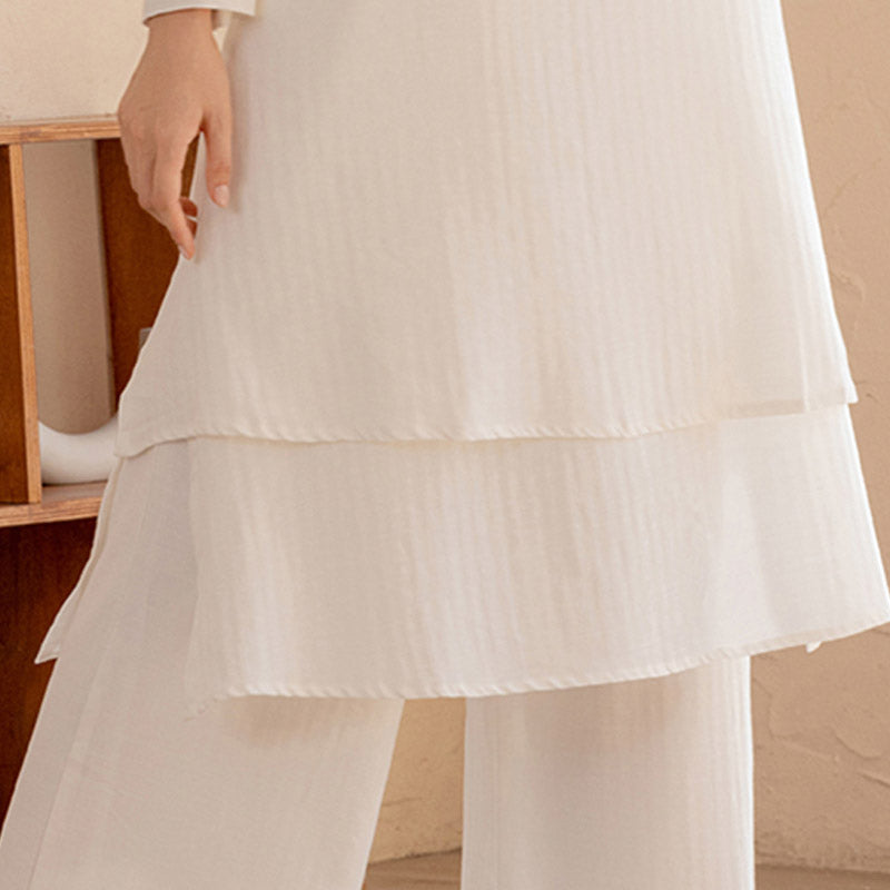 Conjunto de 2 piezas de Buddha Stones, diseño Simple, Tai Chi, meditación, Yoga, ropa, pantalones superiores, conjunto para mujer - image 7