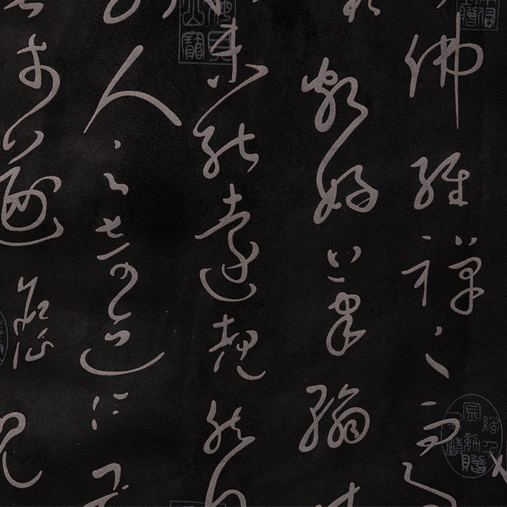 Ropa de caligrafía china con Buddha Stones, chaqueta, abrigo, traje Tang, ropa para hombre