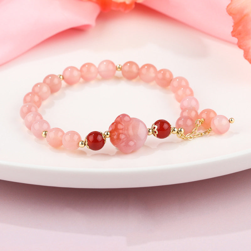 Pulsera positiva con garra de gato y ágata Yanyuan Natural de Buddha Stones - image 2