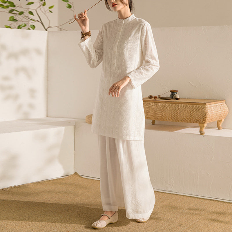 Buddha Stones 2 uds ropa de Yoga de manga larga ropa de meditación Top pantalones conjunto de mujer