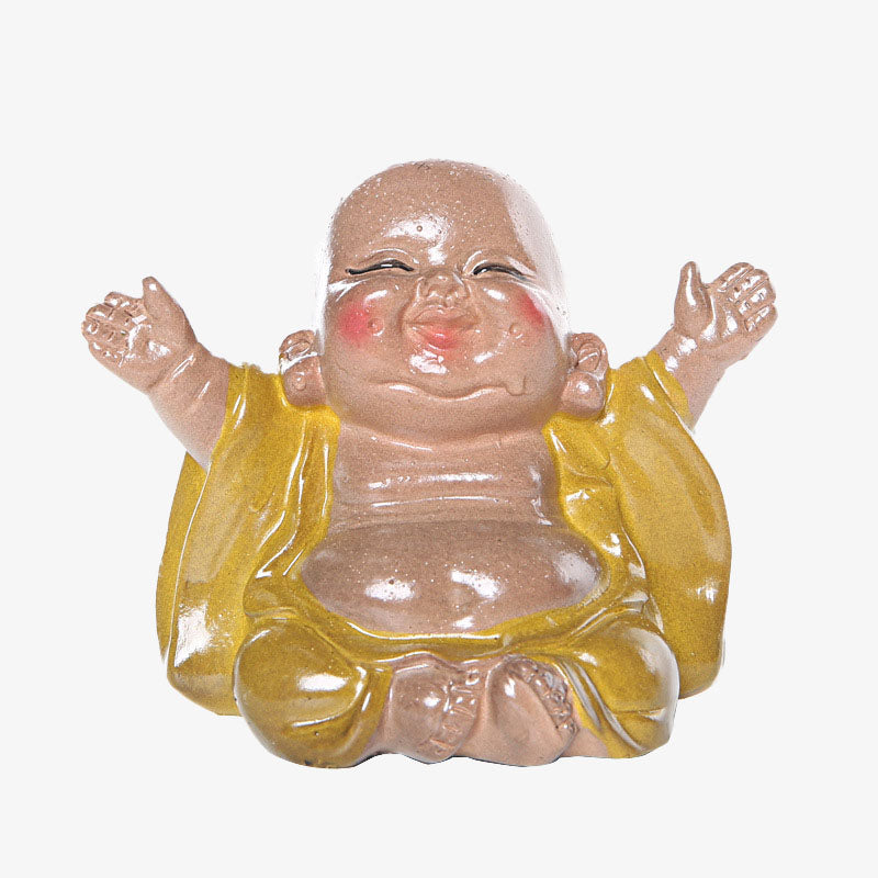 Buddha Stones que cambian de Color, Buda sonriente, resina, té, mascota, riqueza, decoración del hogar - image 10