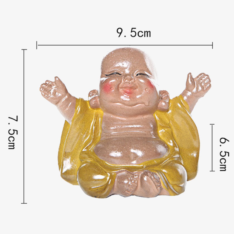 Buddha Stones que cambian de Color, Buda sonriente, resina, té, mascota, riqueza, decoración del hogar - image 11