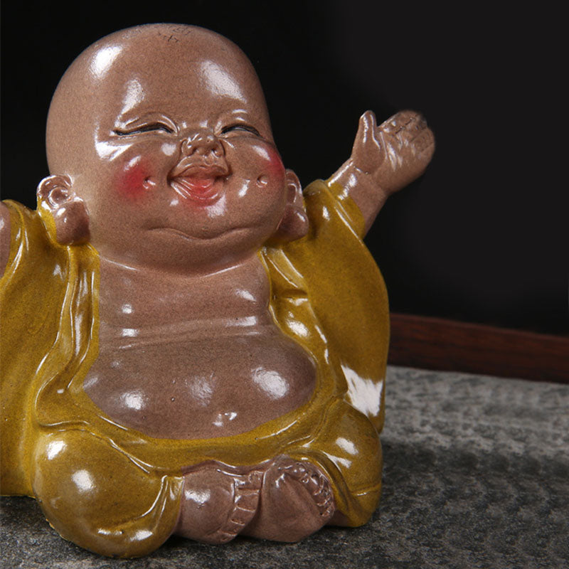 Buddha Stones que cambian de Color, Buda sonriente, resina, té, mascota, riqueza, decoración del hogar - image 6