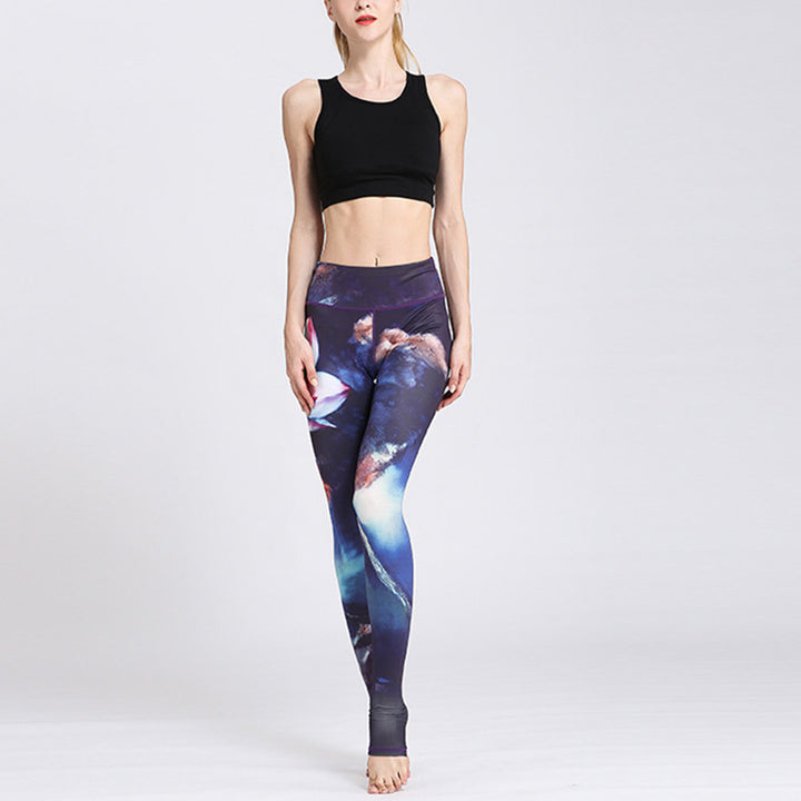Pantalones de diseño con estampado de flores de loto y Buddha Stones, mallas deportivas para Yoga y Fitness, pantalones de Yoga para mujer - image 22